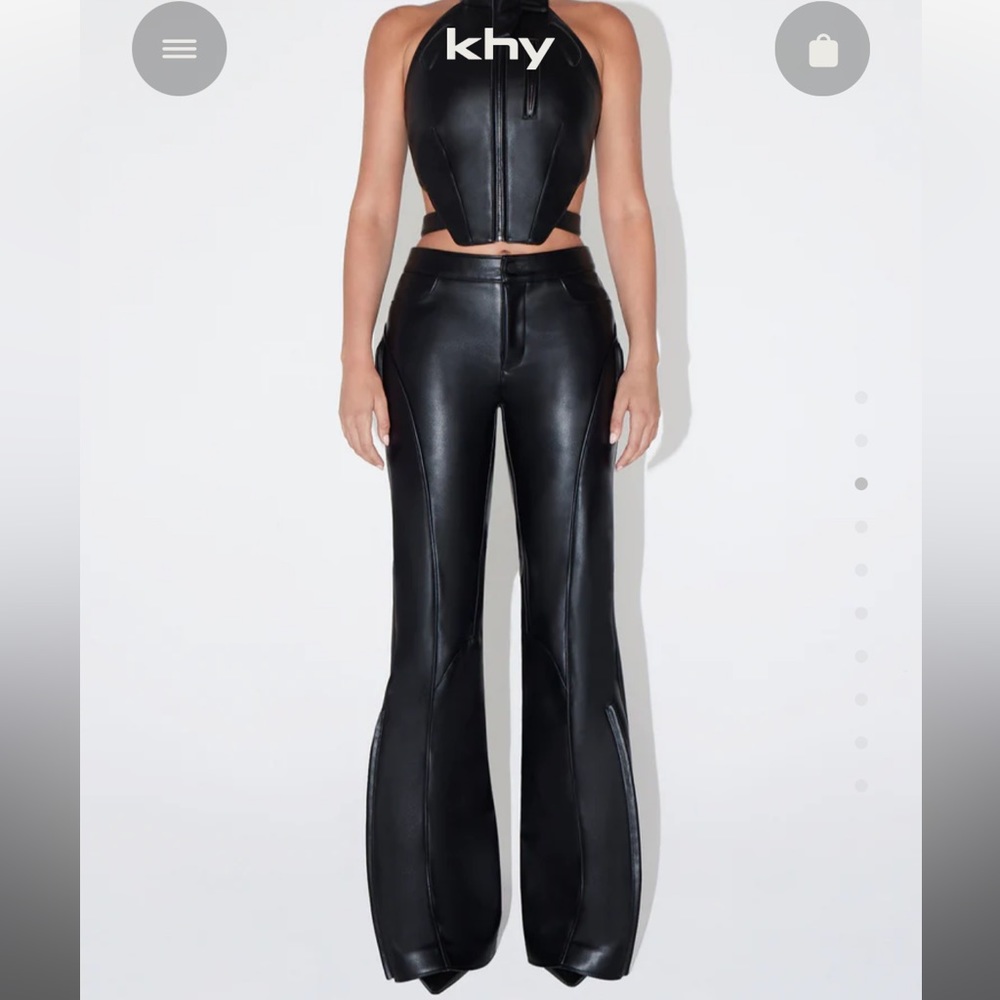 NWT KHY by Kylie Jenner faux leather pants